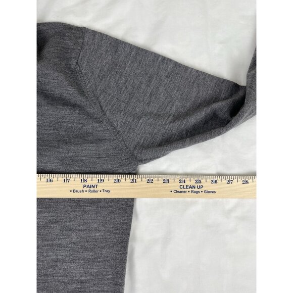 Garnet Clothiers Mens Quarter Zip Merino Wool Sweater Gray‎ Sz L (?) - Picture 6 of 7